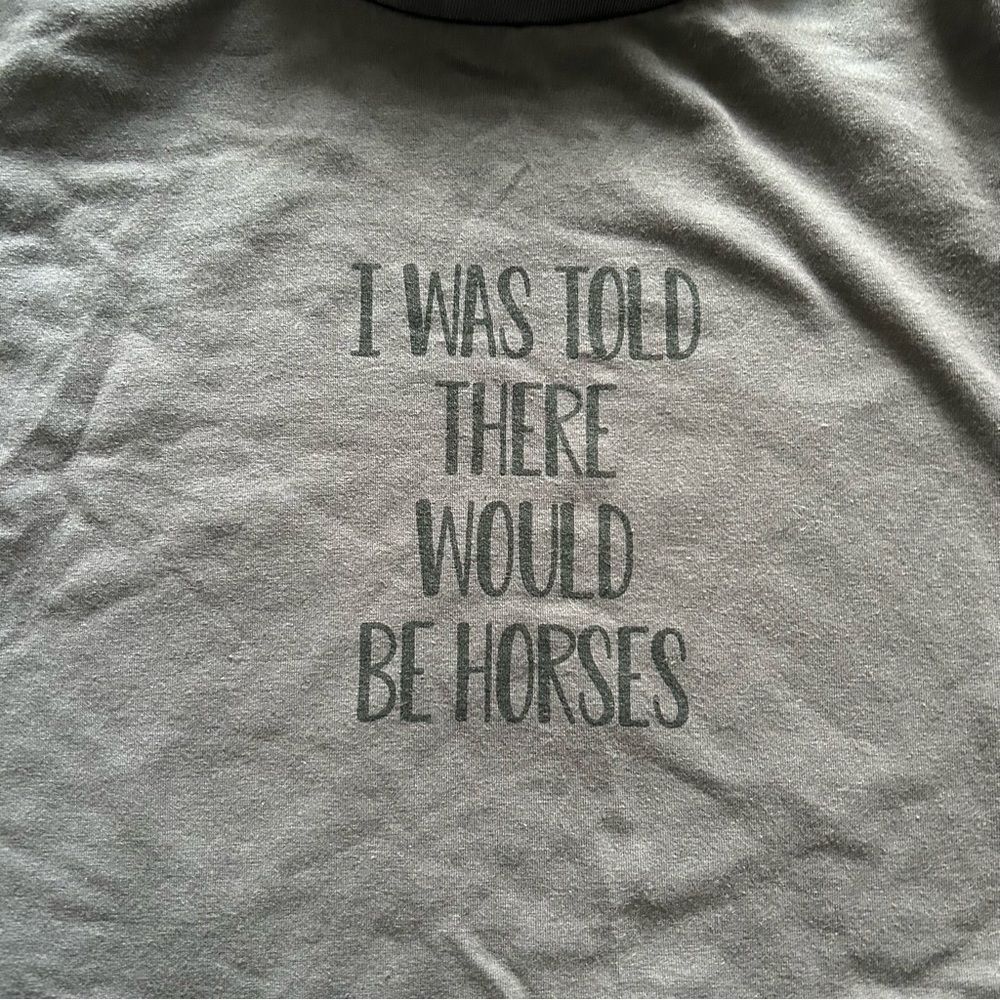 Riding Sport Gray Graphic Tee with Text